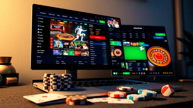 Engaging online gambling scene at okvipwin.live featuring live dealer games and sports betting.