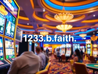 Experience the excitement of 123b.faith, a vibrant online casino platform showcasing live dealer games and digital slots.