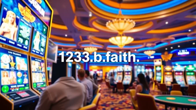 Experience the excitement of 123b.faith, a vibrant online casino platform showcasing live dealer games and digital slots.