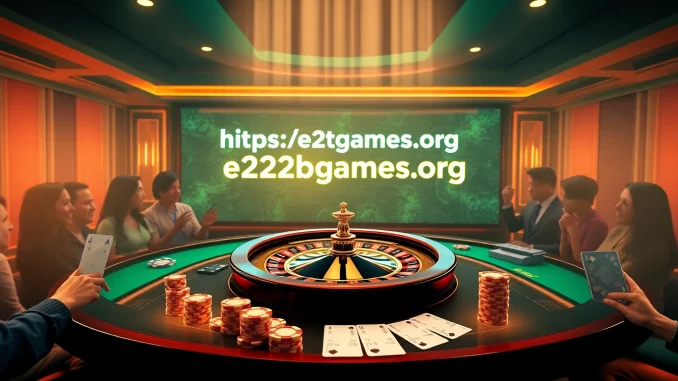 Experience the thrill of gaming at https://e2bet-games.org with engaging casino visuals and online betting excitement.