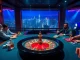 Nohu-themed vibrant casino scene with poker tables, roulette wheel, and skyline views.
