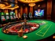 Experience the thrill at GG88's luxurious gambling table, featuring high-stakes roulette and vibrant casino elements.