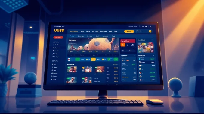 UU88 online betting platform interface with vibrant colors and engaging elements.
